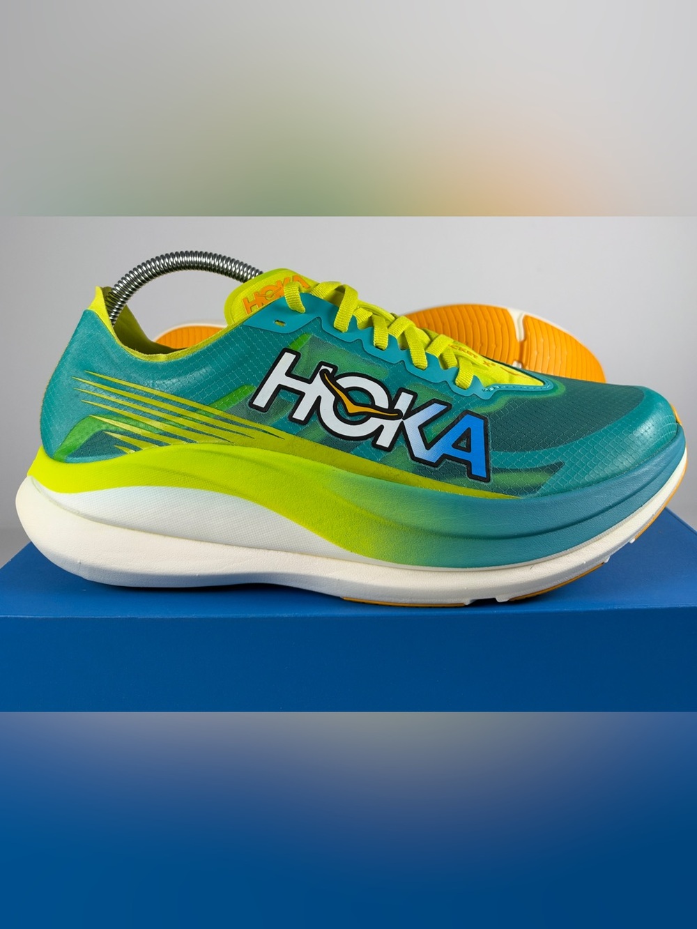 Hoka Rocket X 2, Ceramic/Evening Primrose, woman’s 10.5/ men’s 9.5 Medium US